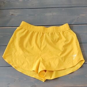Gym Shark Yellow Women's Athletic Shorts